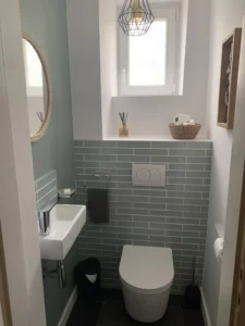 Rénovation toilette esprit naturel